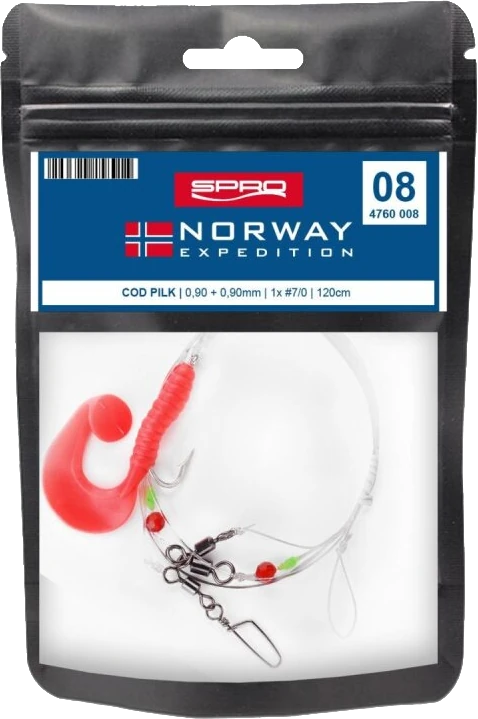 Spro Norway Expedition Rig 8 Cod Pilk Gr.7/0 120cm 0,9mm 7 1,2m