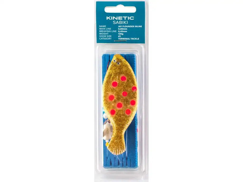 Kinetic Sabiki Jay Flounder Inline #1 115cm Glow Pink Dots 120g