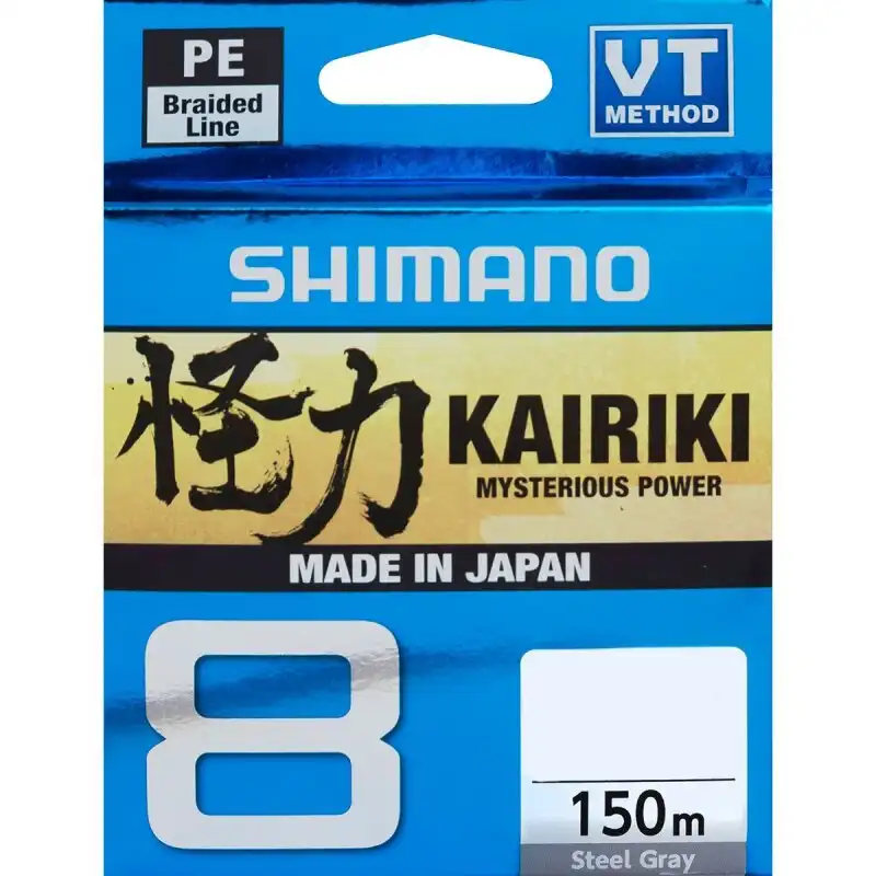 Shimano Kairiki 8 150m Steel Gray 0,10mm 6,5kg