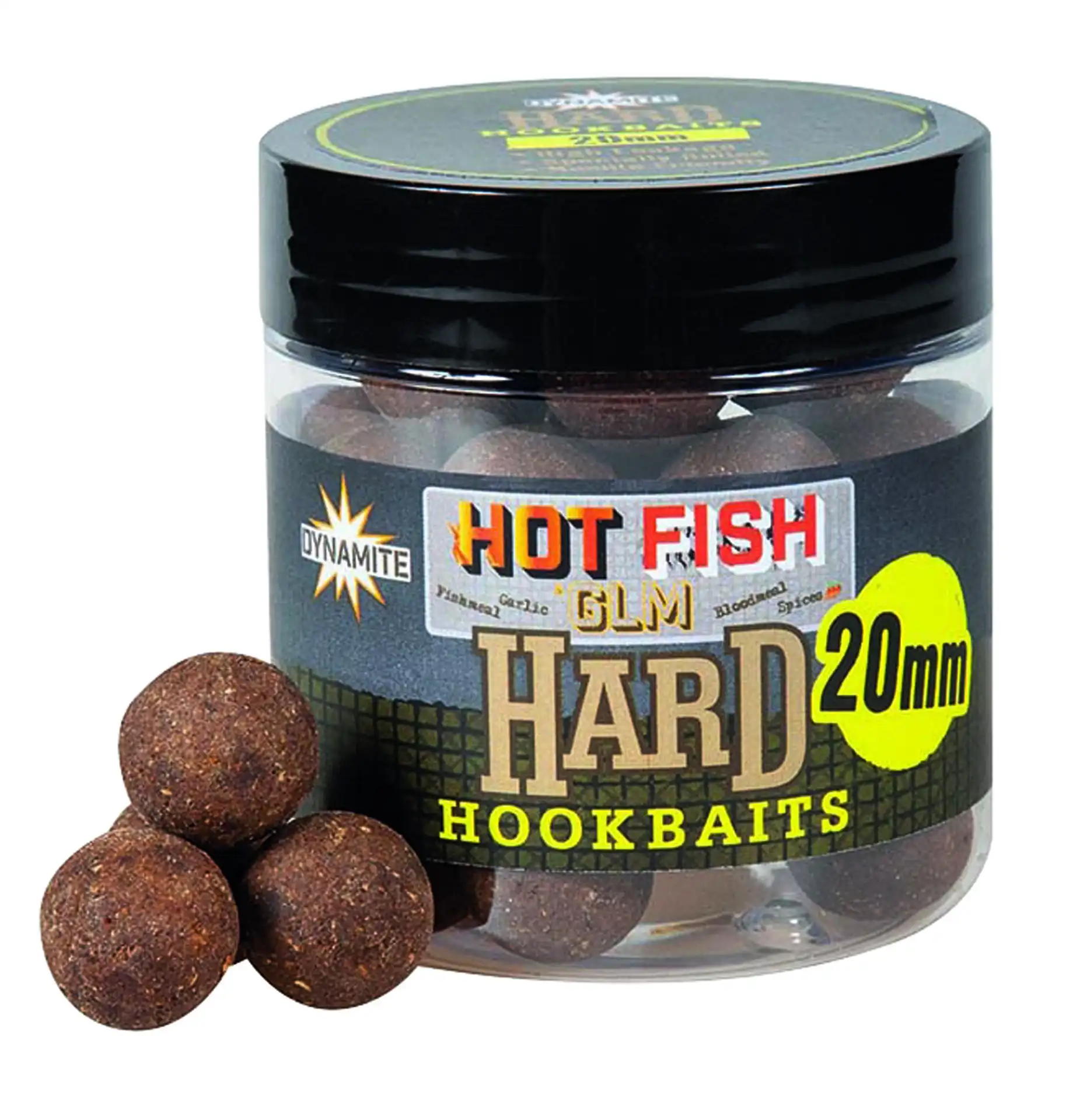 Dynamite Baits Hard Hookbaits 150g 20mm Hot Fish & GLM