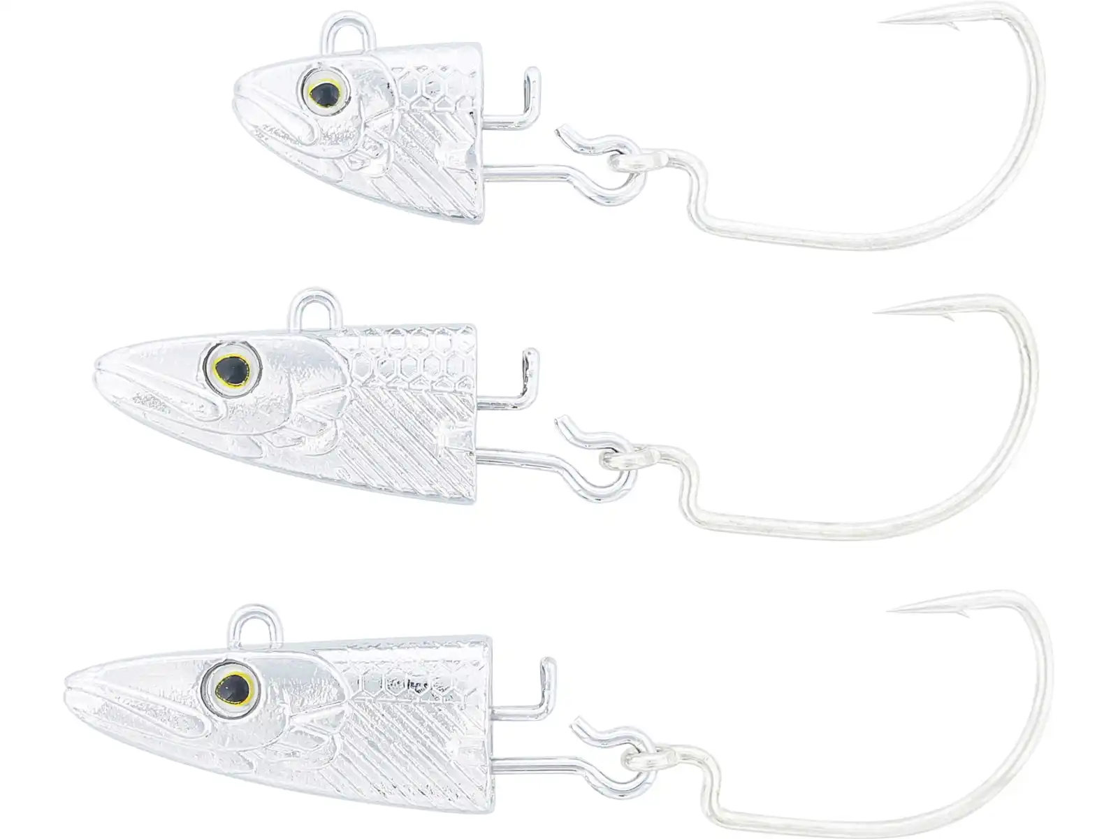 Westin Magic Minnow Weedless Jig Spare Head 22g For Body 12cm #2/0 2Stk. Silver