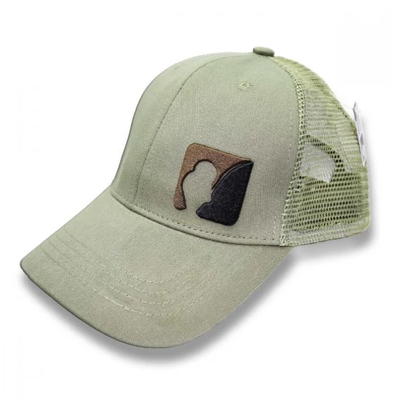 Angeljoe Mesh Cap mit 3D Logo US Style Khaki