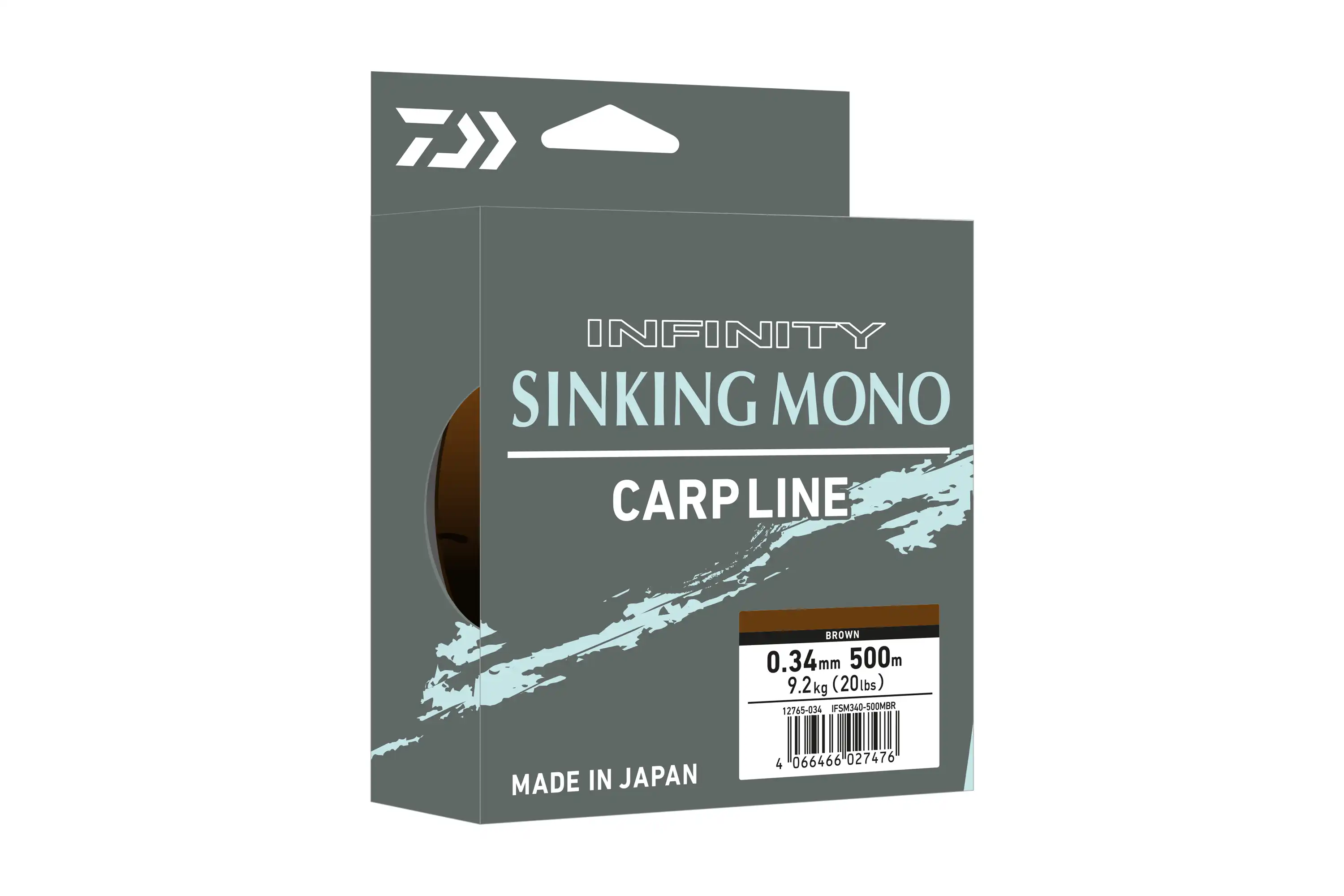 Daiwa Infinity Sinking Mono Carp Line Großspule 1410m Dark Olive 0,28mm