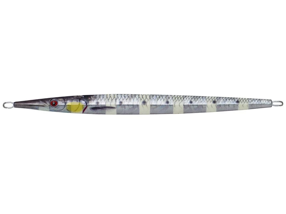 Savage Gear 3D Needle Jig 17cm 60g Glow Zebra PHP