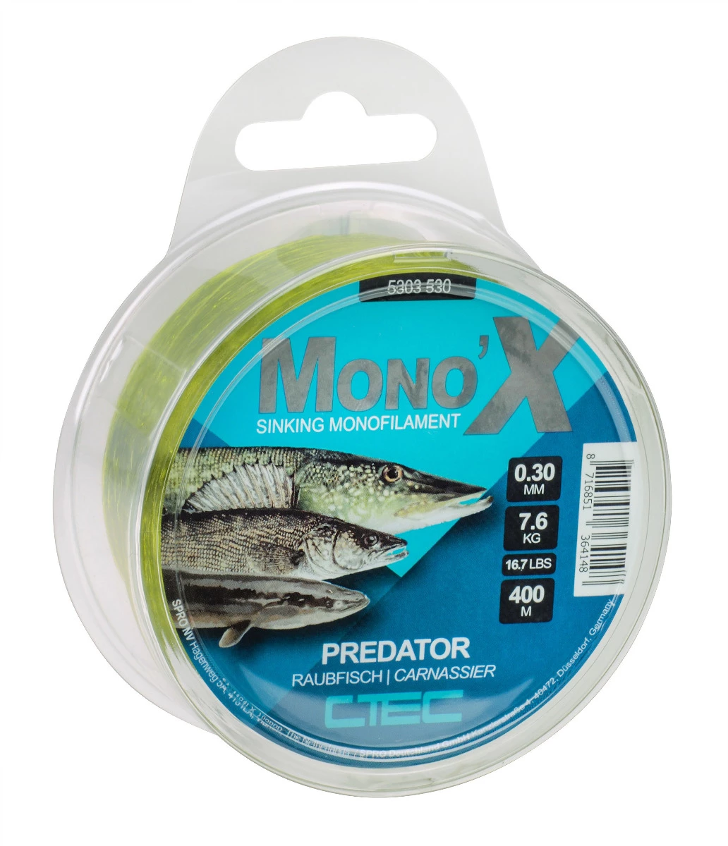 C-Tec Mono'X Predator 400m Green 0,30mm