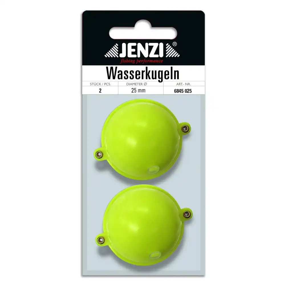 Jenzi Wasserkugel Rund mit Metallösen 25mm Fluo-Gelb