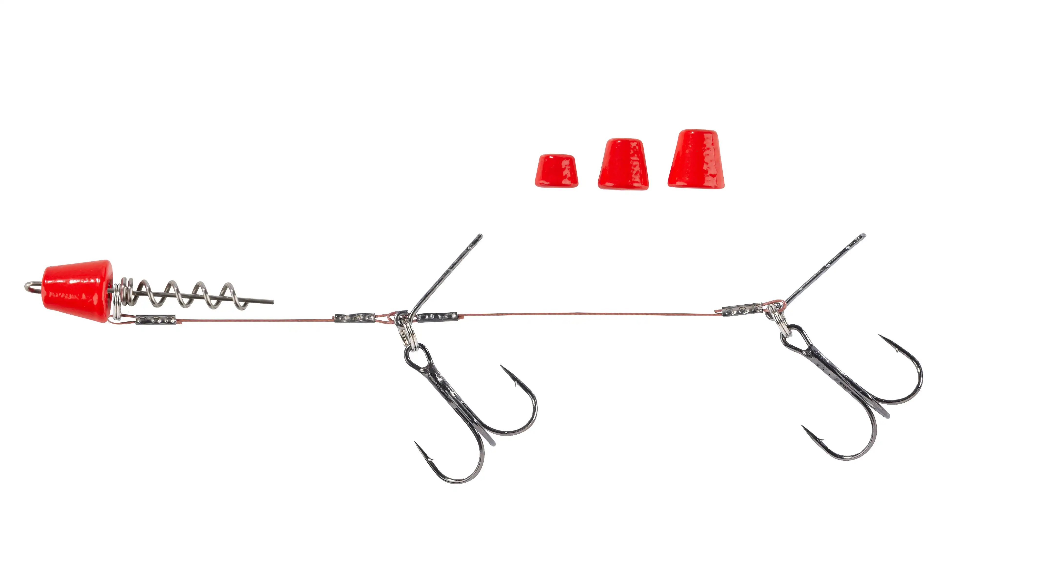 Balzer Shirasu Hecht-System Screw In mit Wechselgewicht #2 9cm Fluo Rot