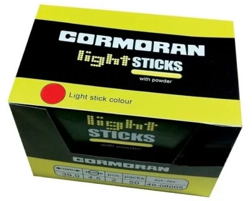 Cormoran Knicklicht Box 4,5x37mm Rot 50x2Stk.