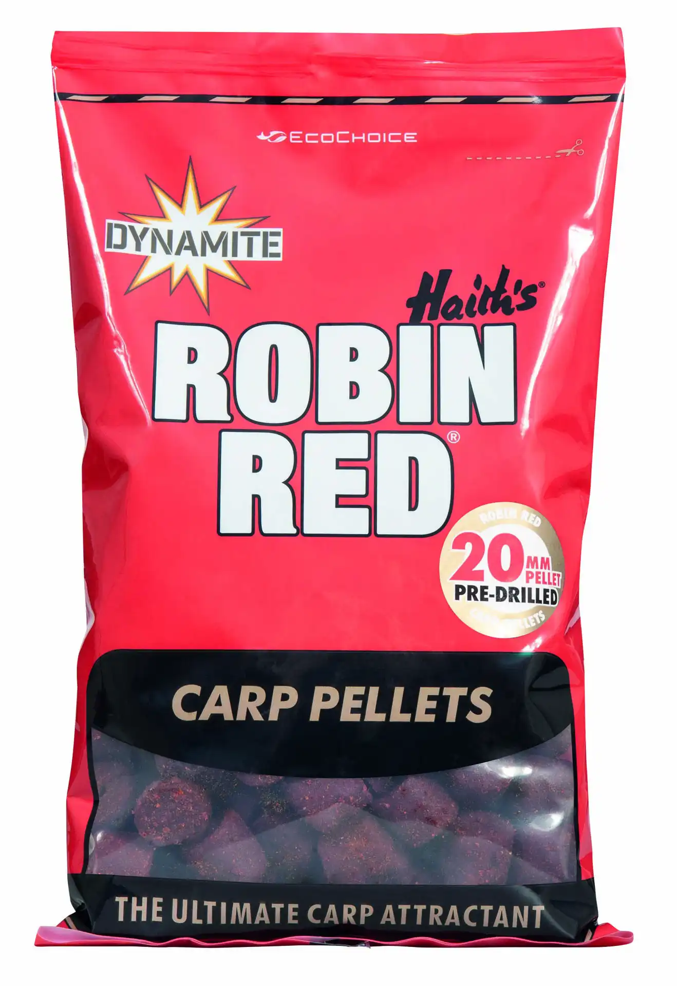 Dynamite Baits Carp Pellets 900g 20mm Robin Red
