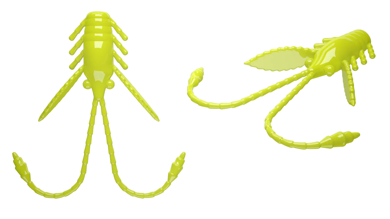 Libra Lures Pro Nymph 18 Krill #006 hot yellow