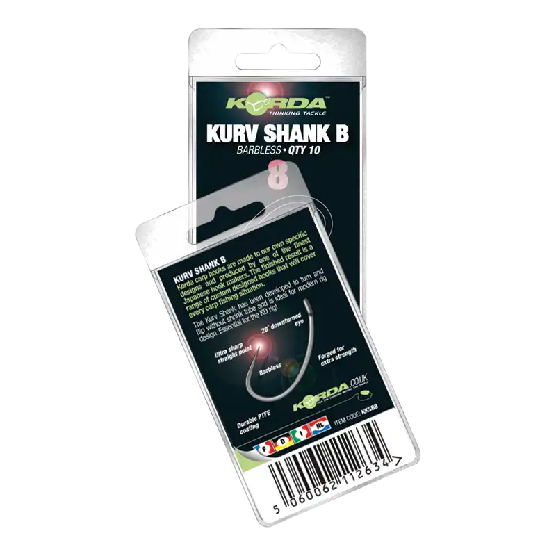 Korda Kurv Shank Barbless #8