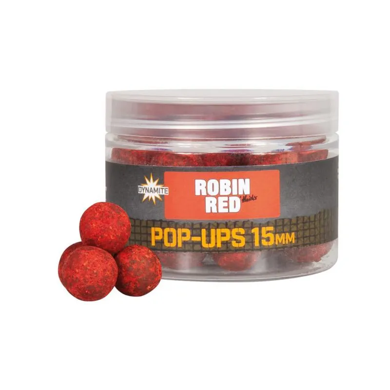 Dynamite Baits Foodbait Pop-Ups 40g 15mm Robin Red