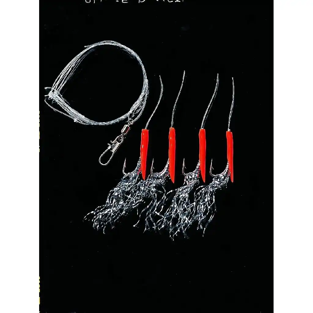 Dega Makrelenvorfach Glitter 4 Arme #3/0 0,60/0,50mm