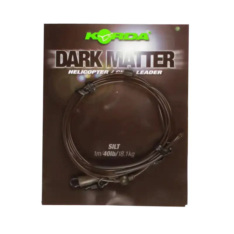 Korda Dark Matter Leader Heli 40lb Silt