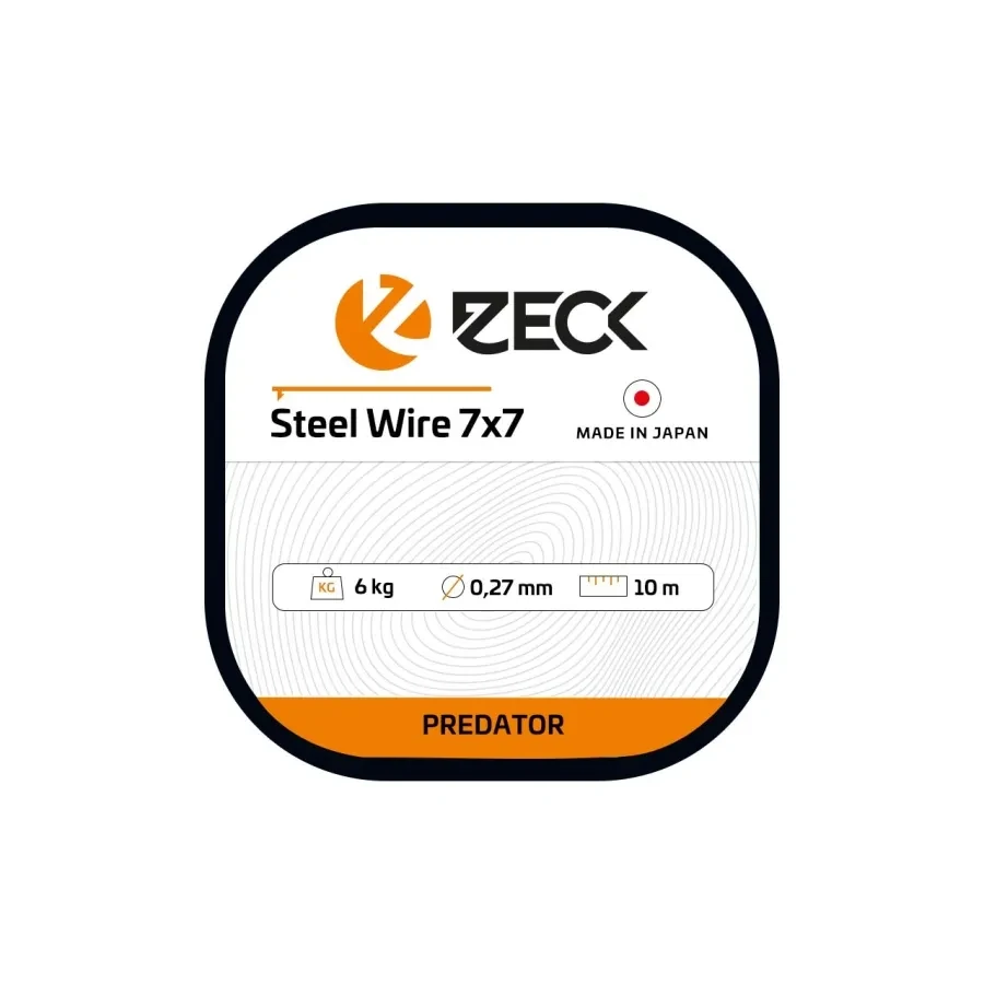Zeck Steel Wire 7x7 10m Braun 0,27mm 6kg