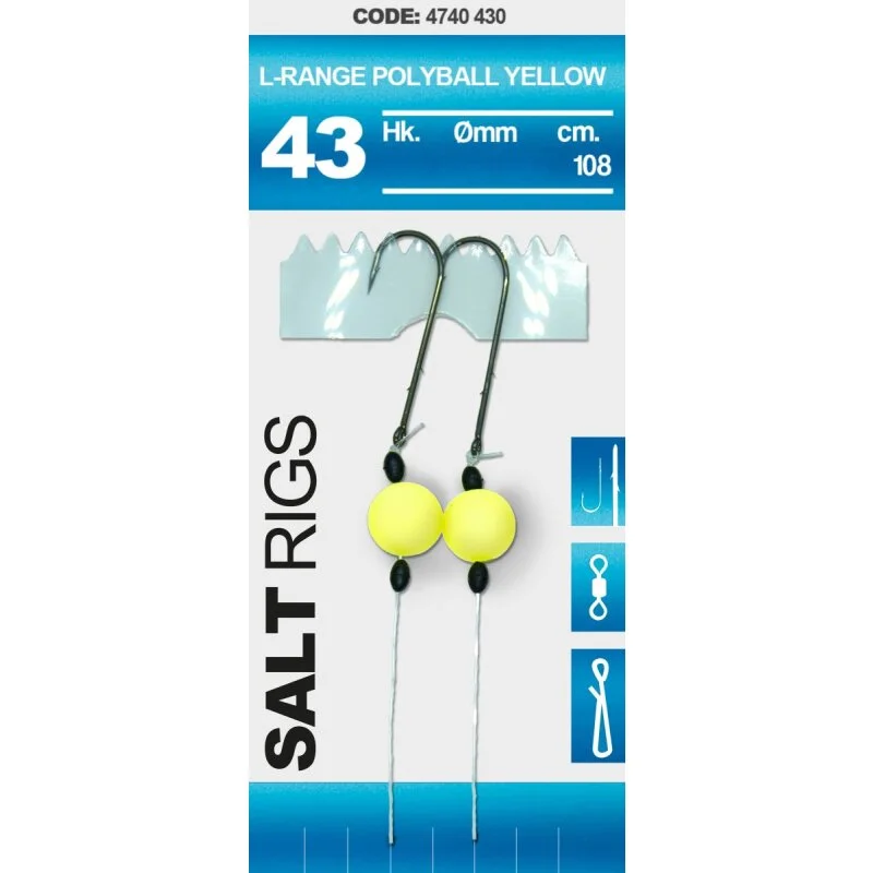 Spro 43 Salt Rig LR Polyball Yellow #1/0