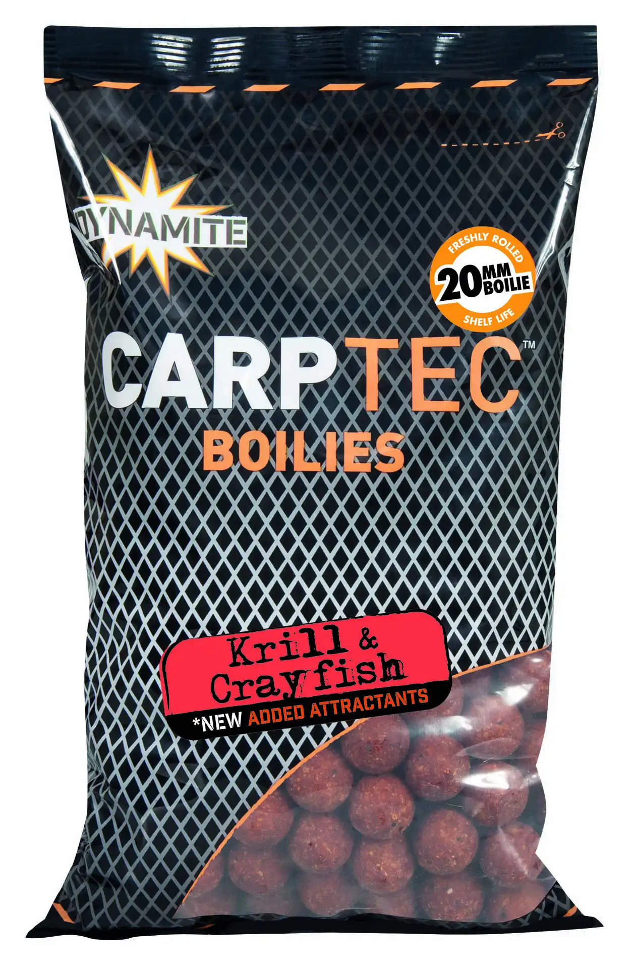 Dynamite Baits Carptec Boilies 900g 20mm Krill & Crayfish