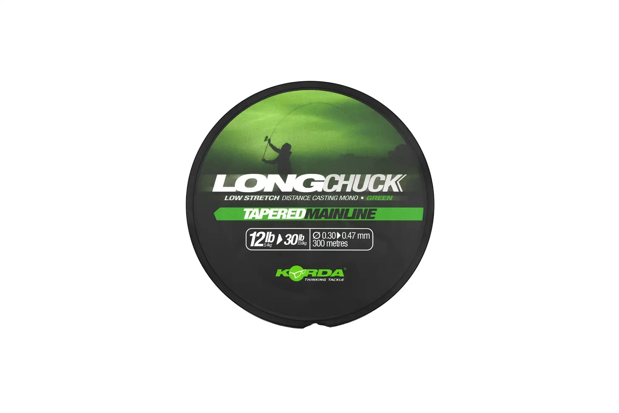 Korda LongChuck Tapered Mainline 12-30lb/0.30-0.47mm Green