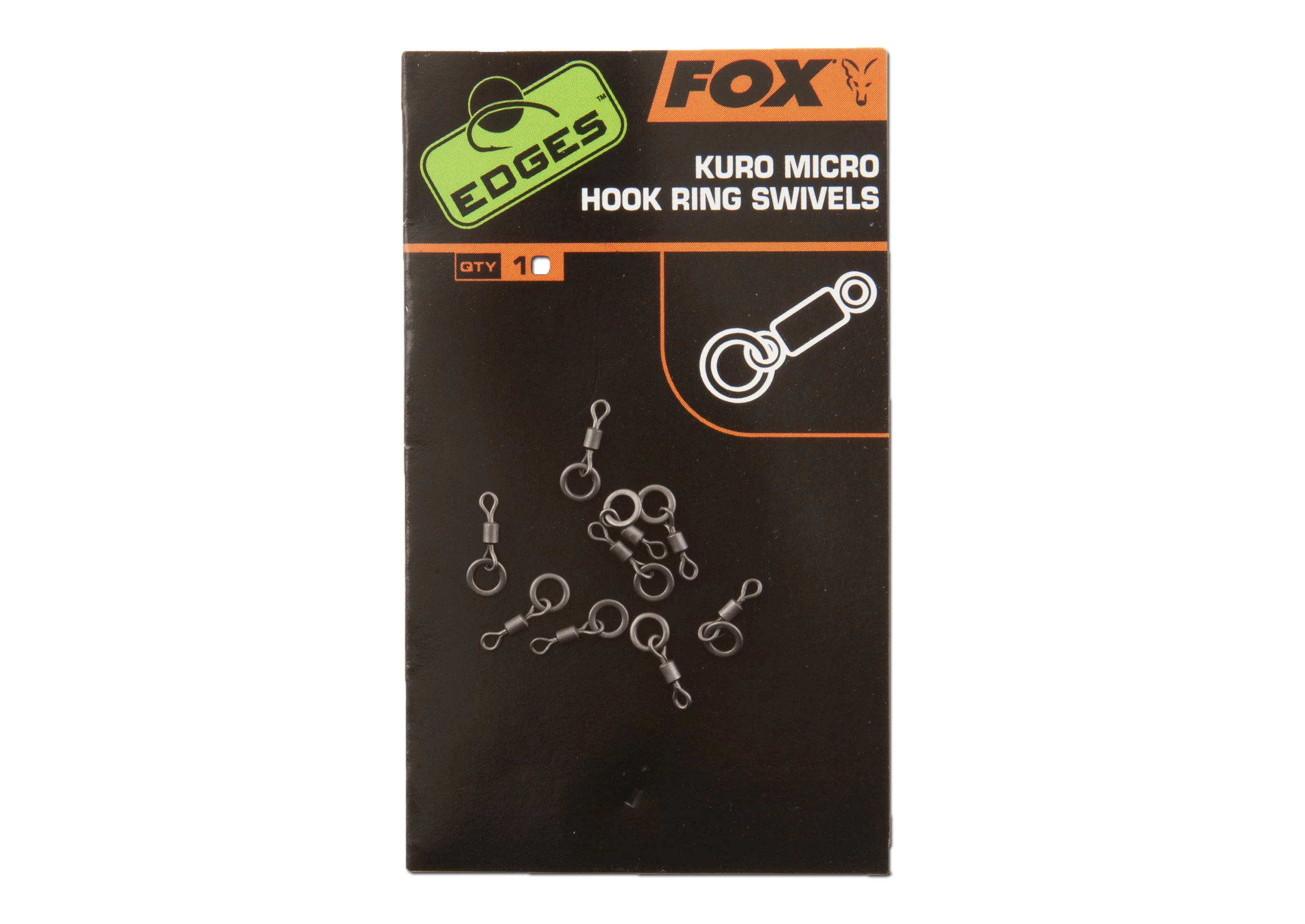 FOX Carp Edges Kuro Micro Hook Ring Swivels