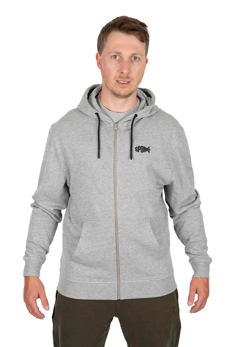 Spomb Zipped Hoodie Grey #S