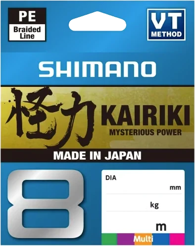 Shimano Kairiki 8 300m Multicolor 0,20mm 17,1kg