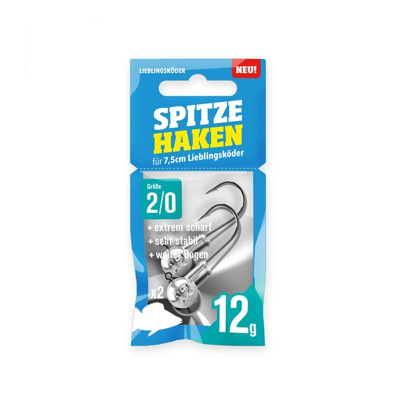 Lieblingsköder Jigköpfe Spitze Haken #2/0 12g