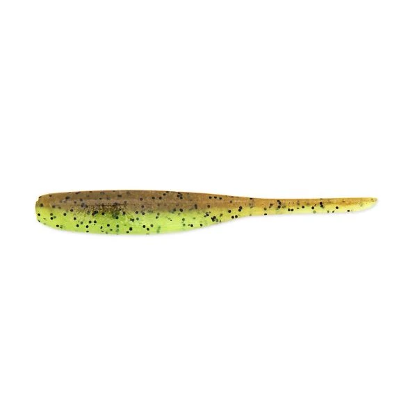 Keitech Shad Impact 2" Green Pumpkin Chartreuse