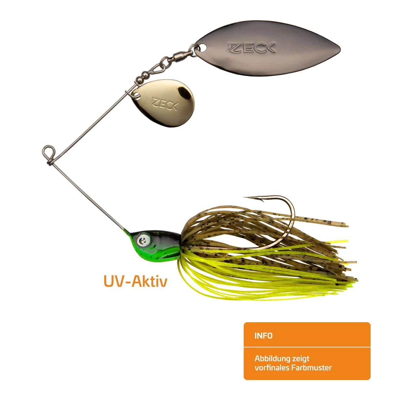 Zeck Spinnerbait 10g Moor Kiwi