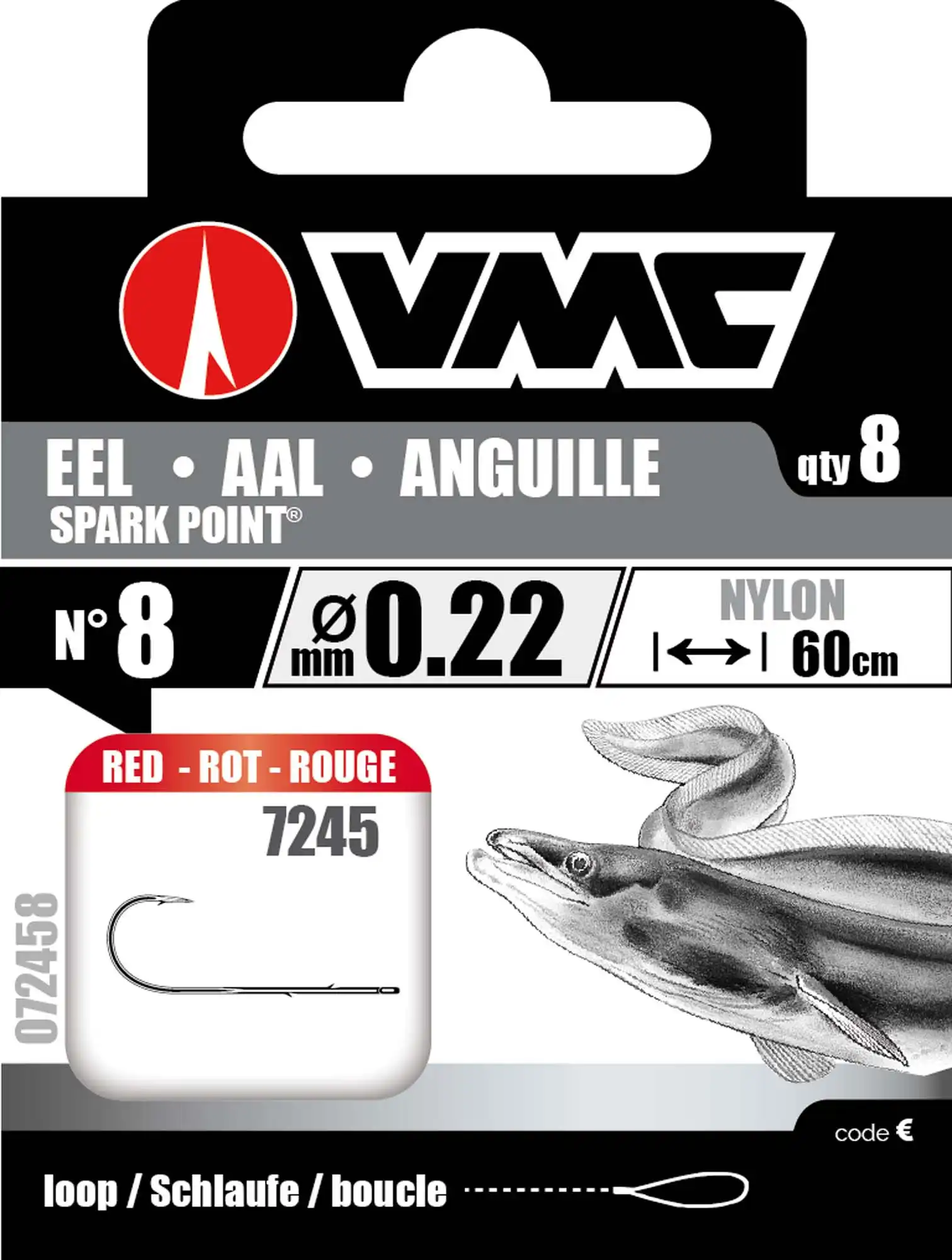 VMC Eel Spark Point 60cm #2 0,30mm