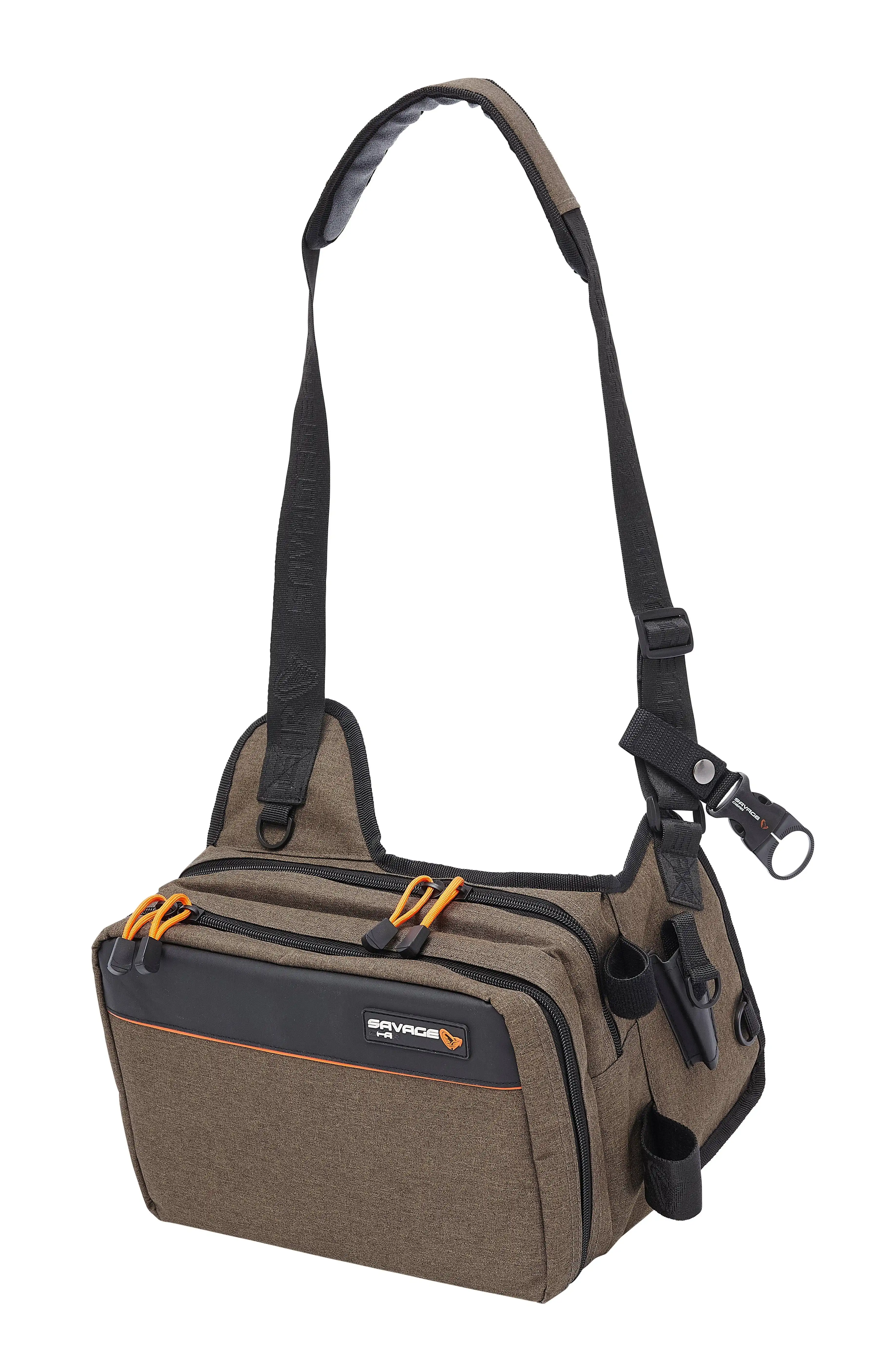 Savage Gear Specialist Sling Bag 1 Box 10 Bags Black/Brown