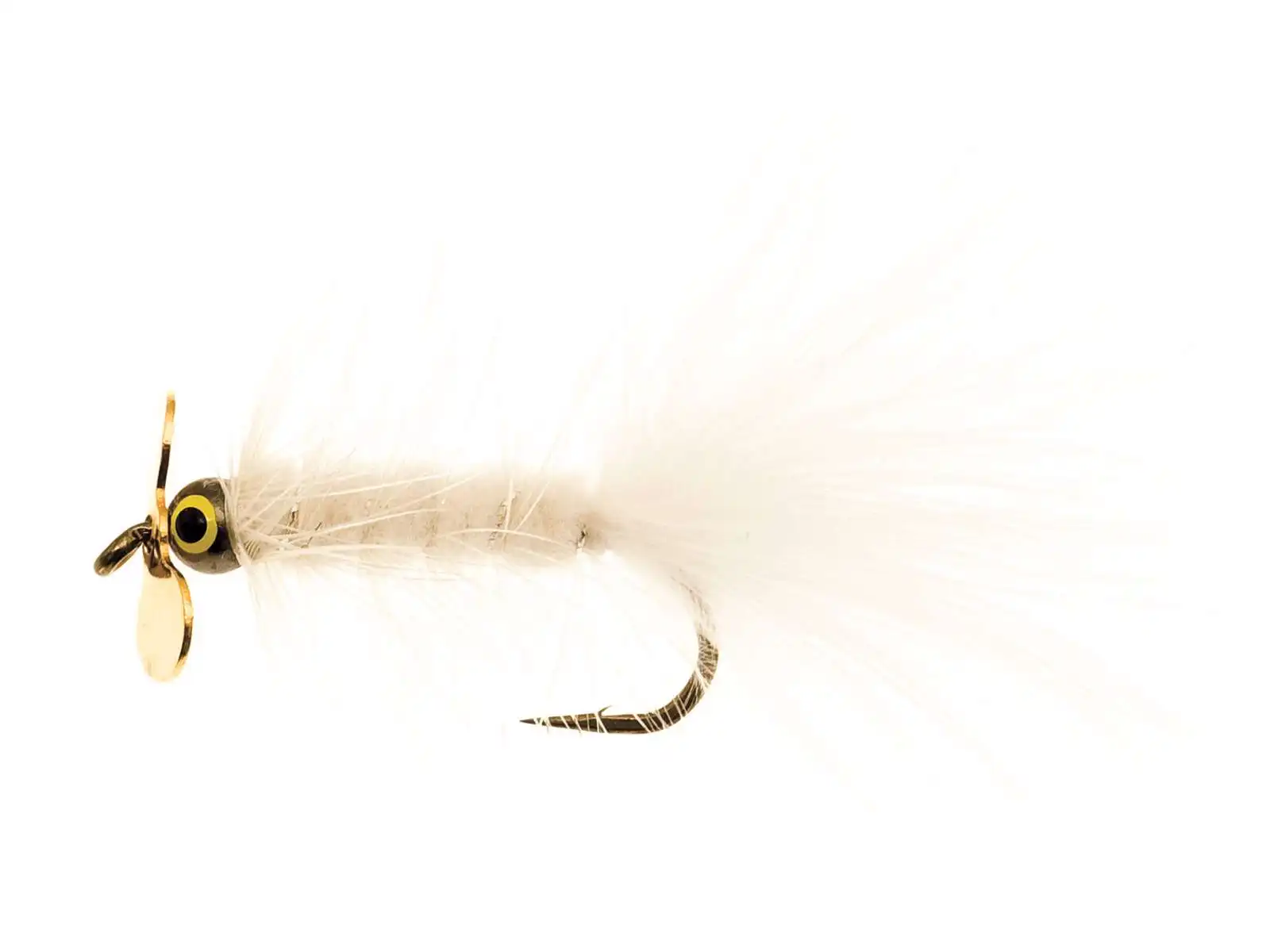 Unique Flies Dog Nobbler Propeller White Kamasan B170 #4