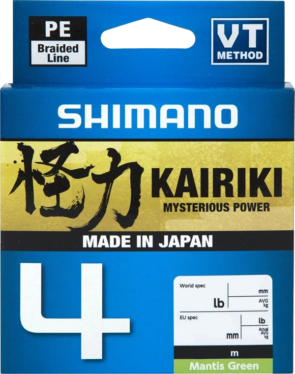 Shimano Kairiki 4 300m Mantis Green 0,13mm 7,4kg