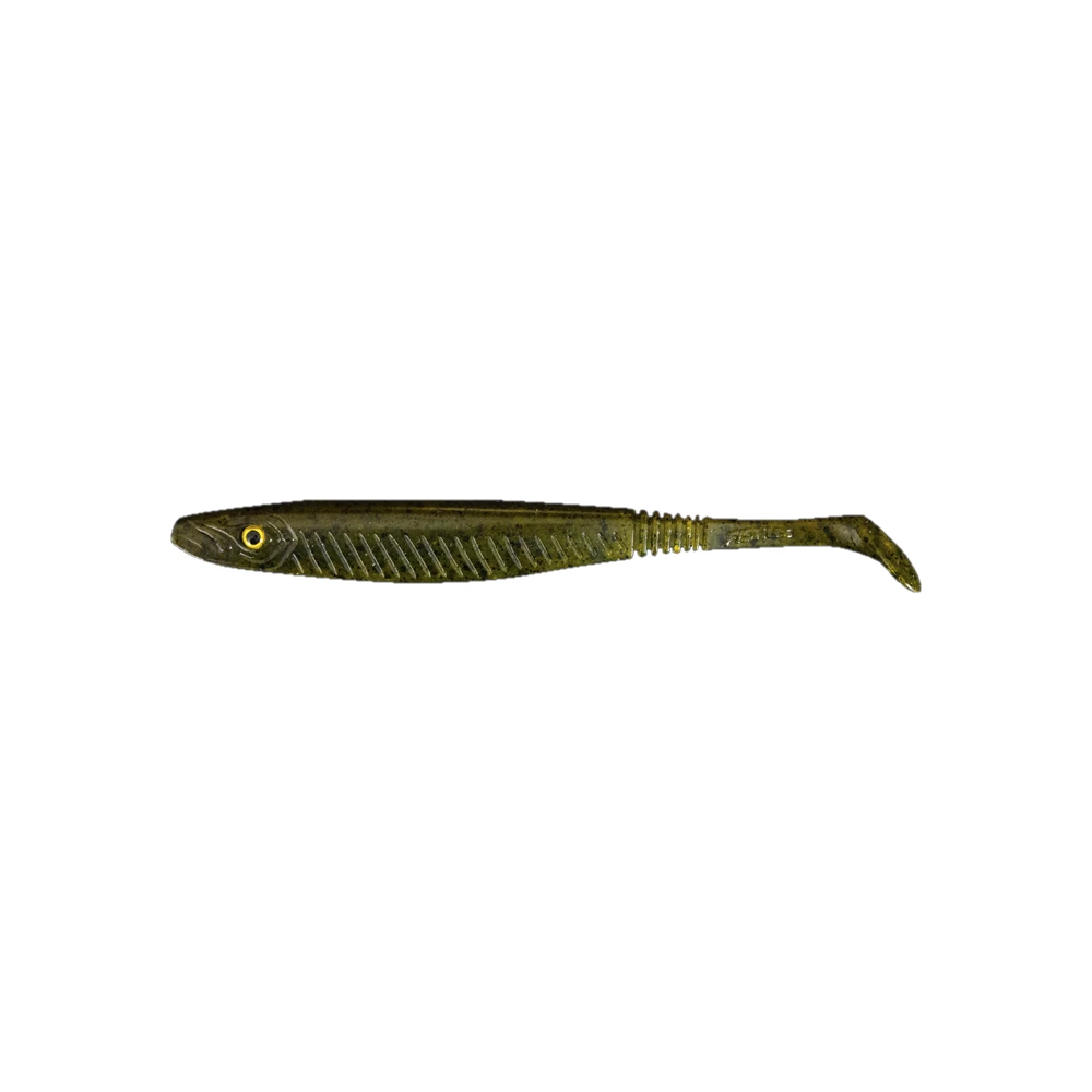 FishUs FBL Espetit Soft Shad 4,7" Green Pumpkin Black Flake