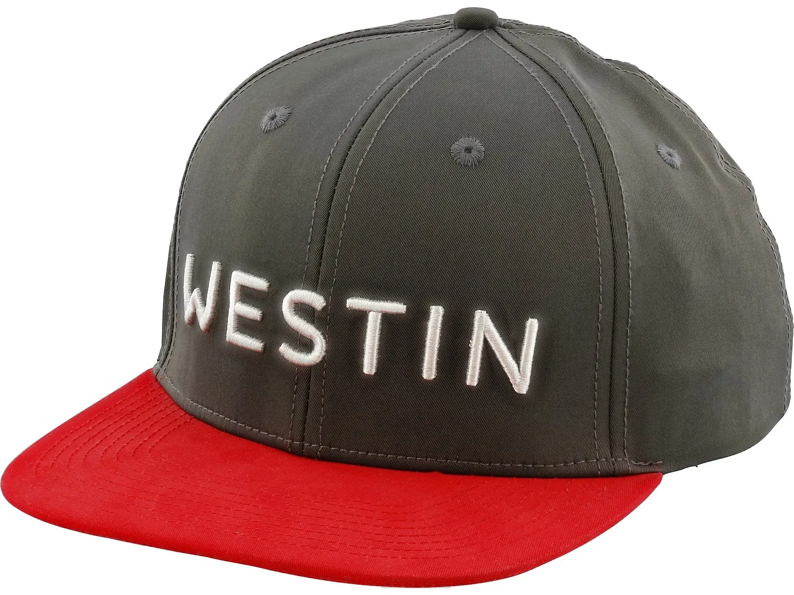 Westin Smooth Viking Cap Grey Red #OS
