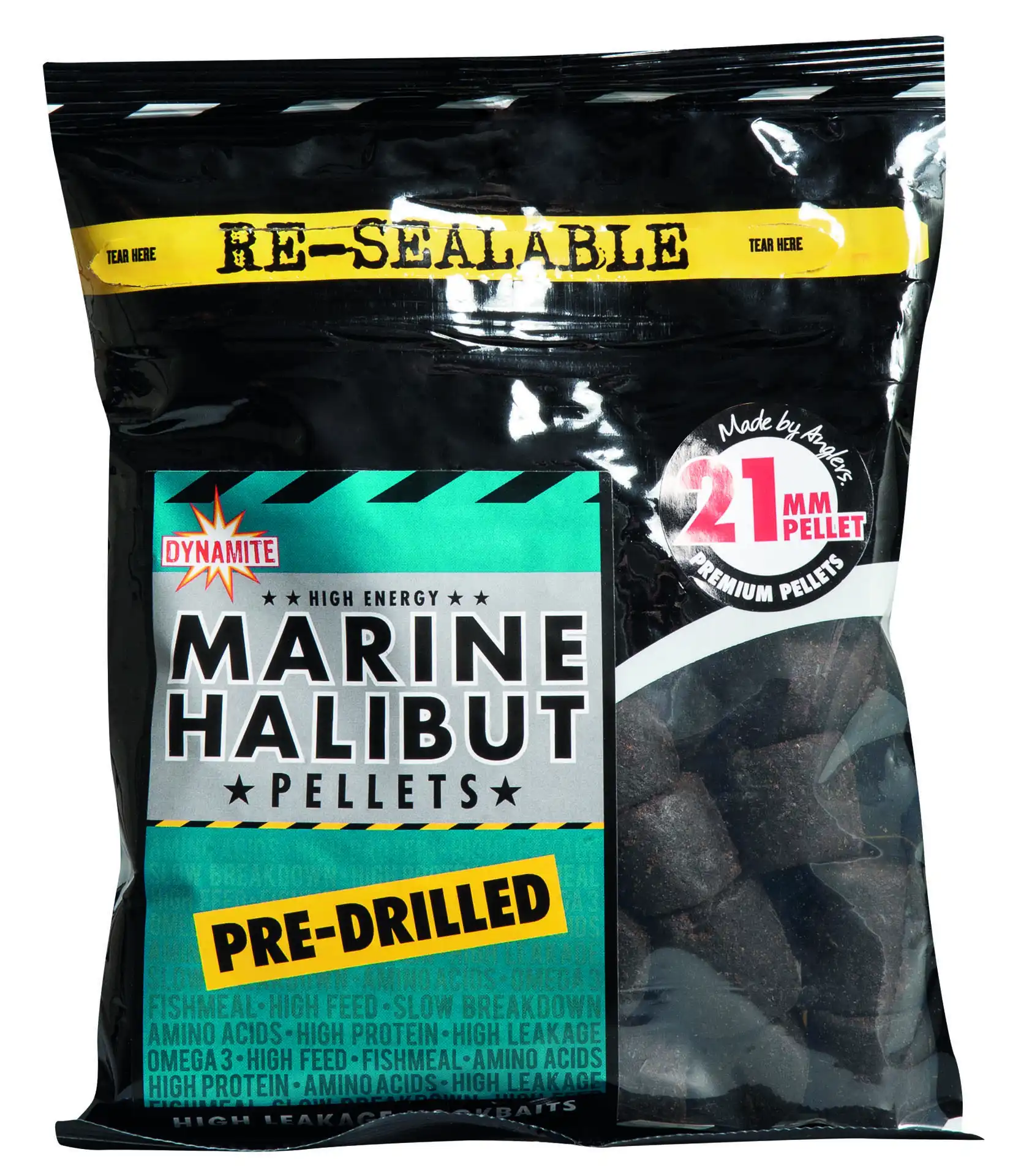 Dynamite Baits Pre-Drilled Pellets 350g 21mm Marine Halibut