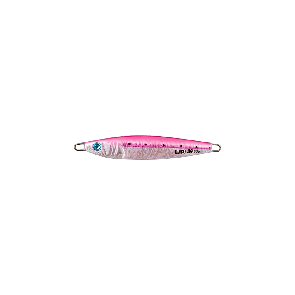 FishUs Umiko Casting Jig 10cm 60g Pink Silver Black Dot