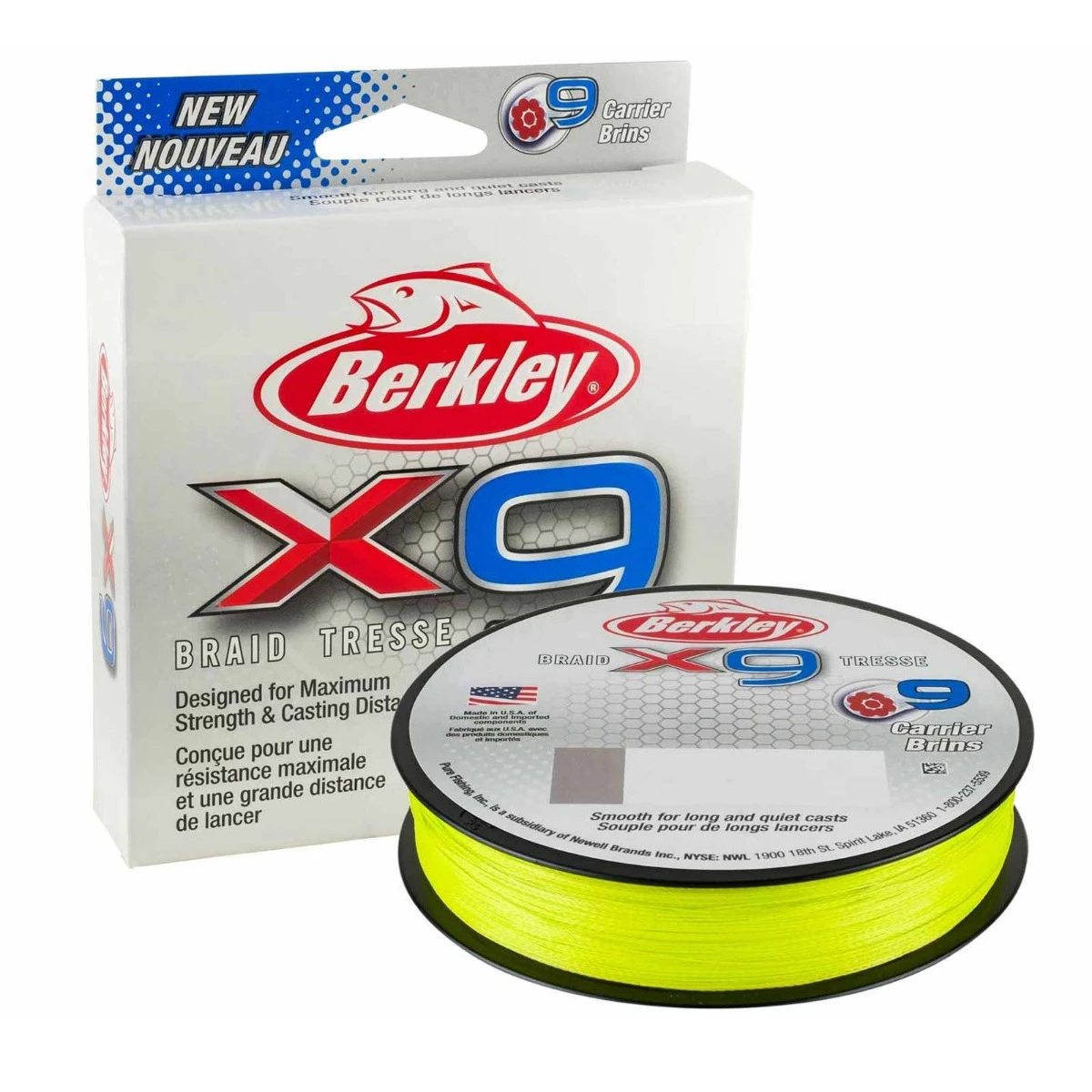 Berkley X9 Braid 150m Flame Green 0,10mm 9kg