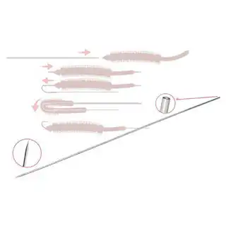 GTT Stahl Wurmnadel 20cm