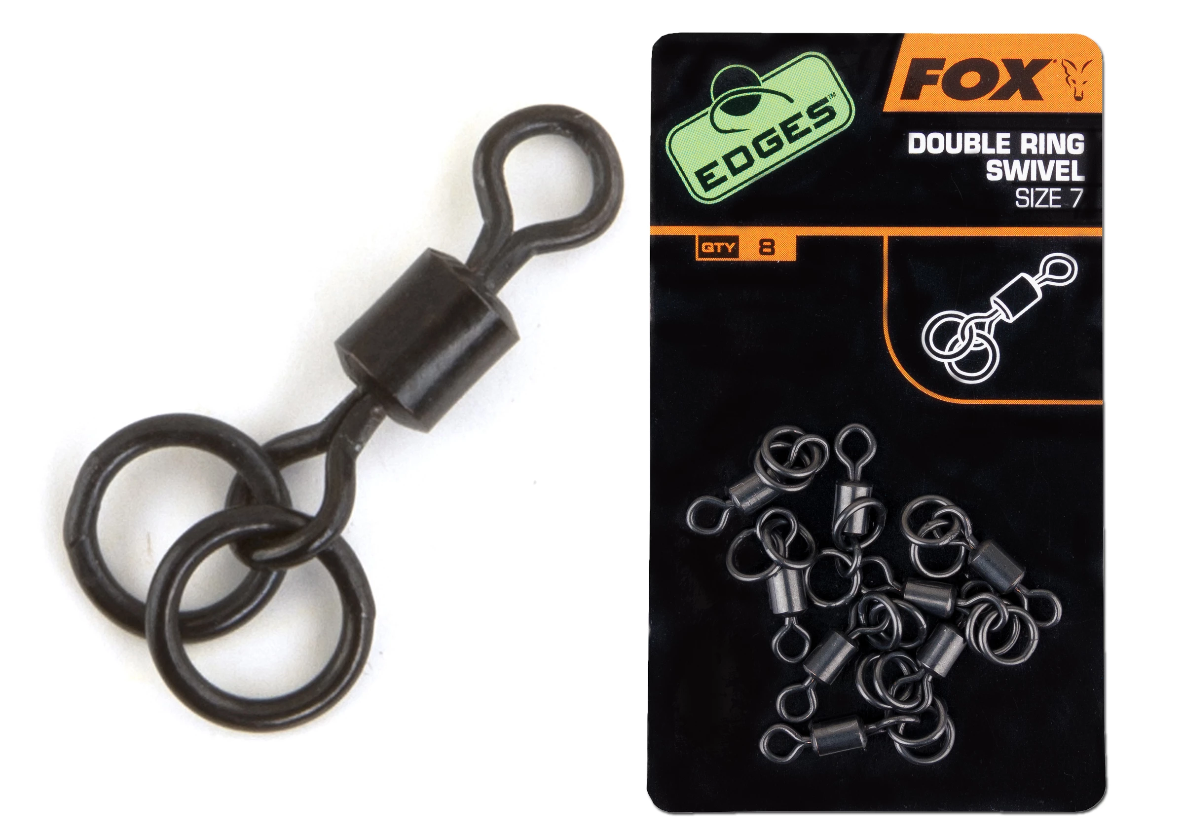 FOX Carp Edges Double Ring Swivel #7