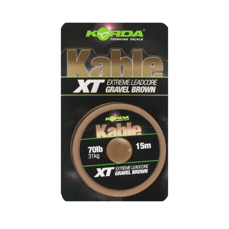 Korda Kable XT Extreme Leadcore 70lb 15m Brown