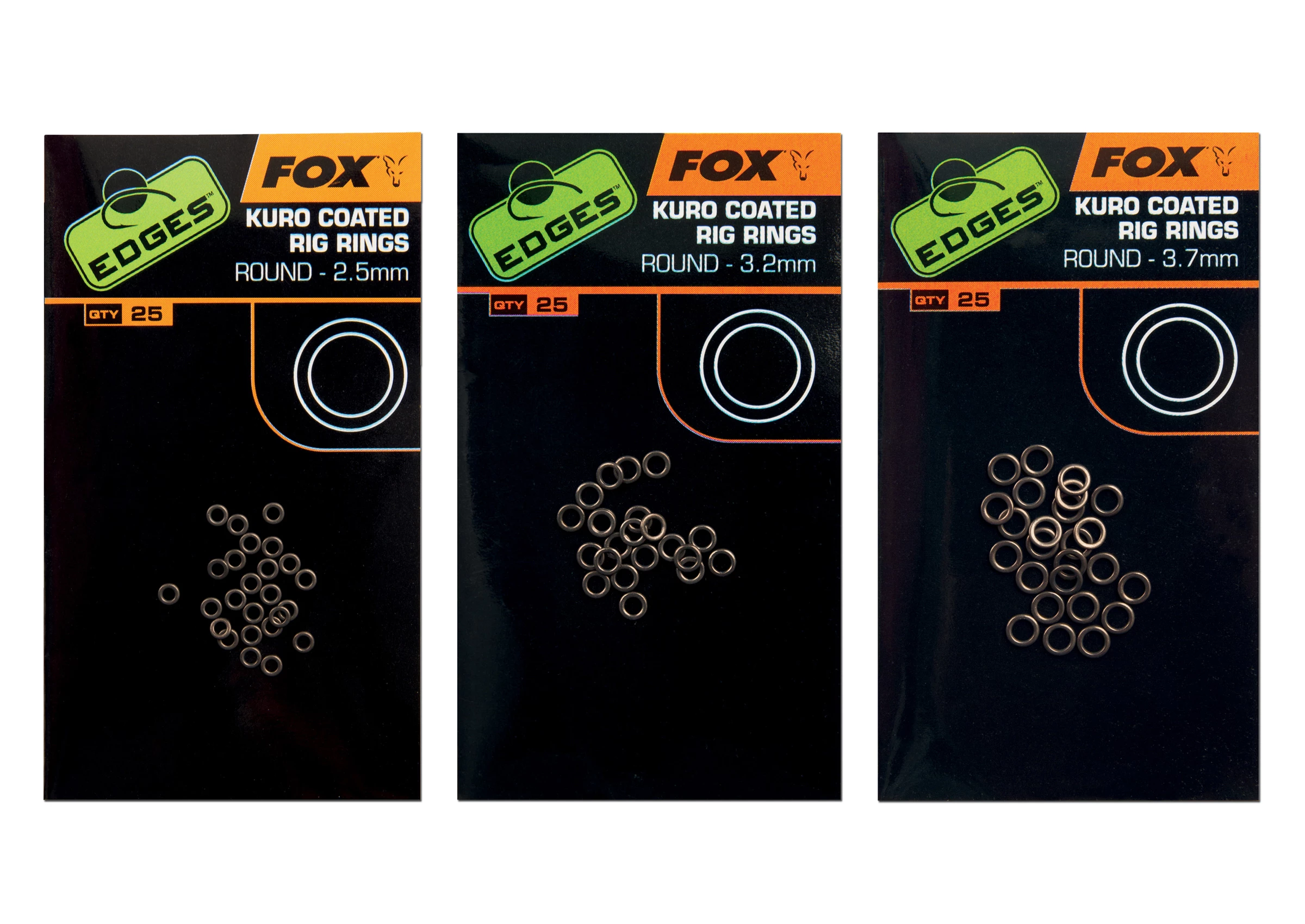 FOX Carp Edges Kuro Coated Rig Rings #Small 2,50mm