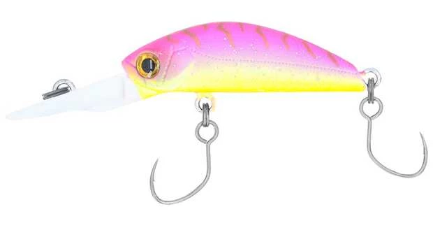 Bassday Mogul Minnow 35F Deep Area Forellenwobbler-P-431 Pink Back Tiger-Lime