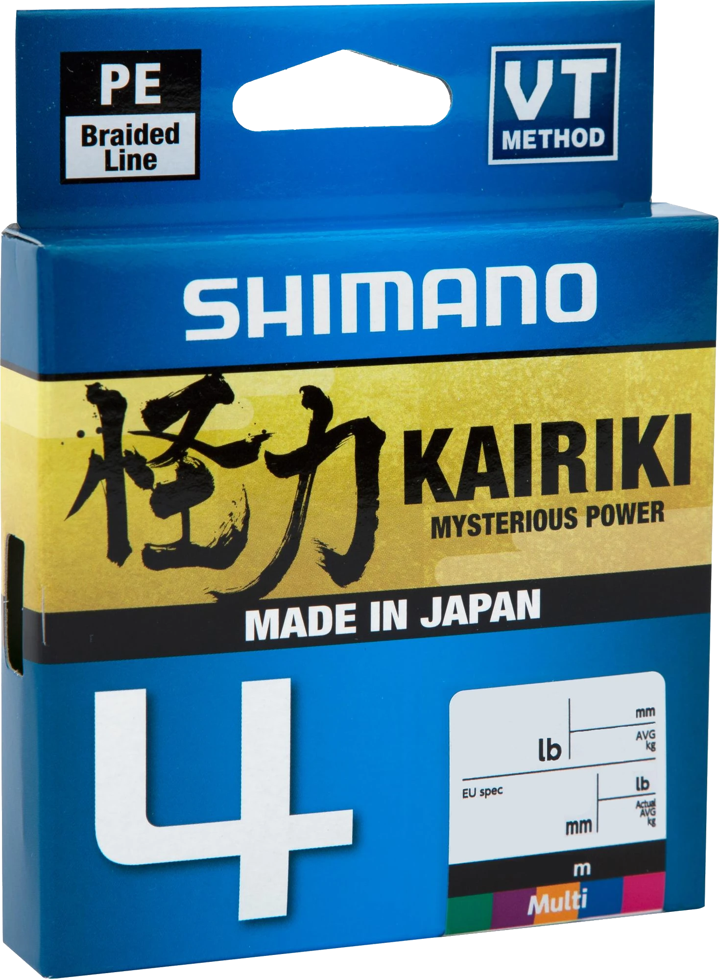 Shimano Kairiki 4 300m Multicolor 0,19mm 11,6kg