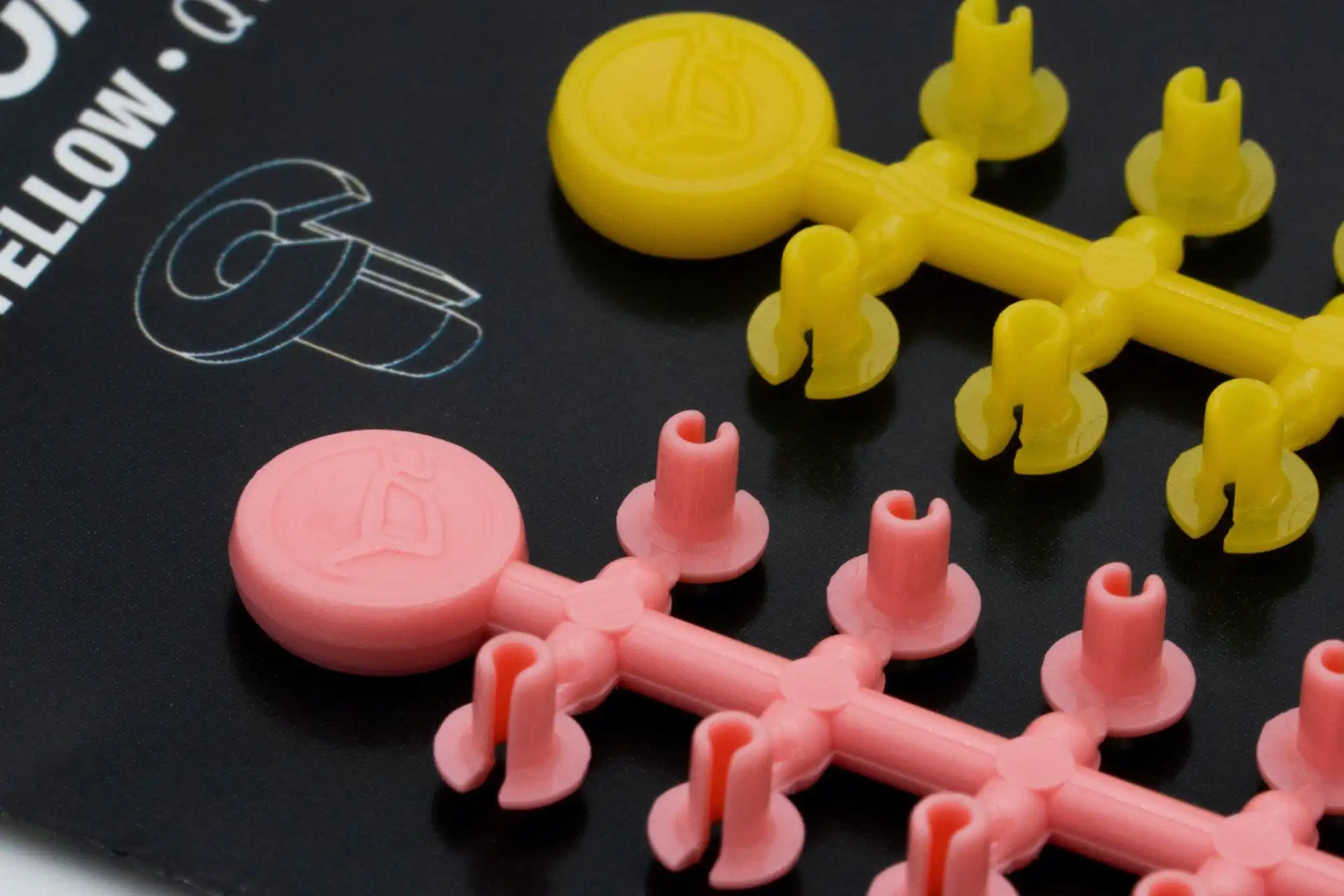 Korda Floss Caps Pink/Yellow