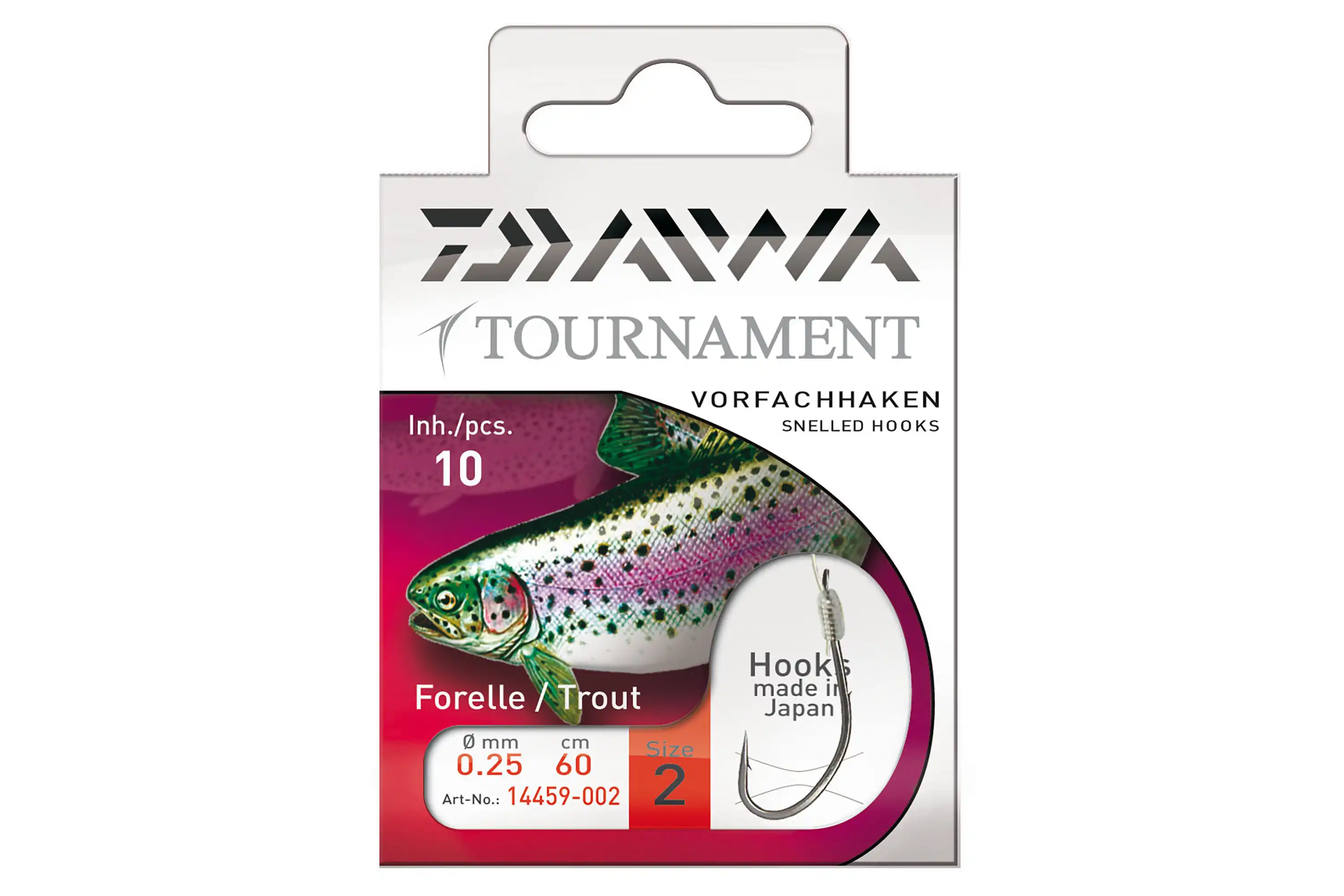 Daiwa Tournament Forellenhaken #2 60cm 0,25mm