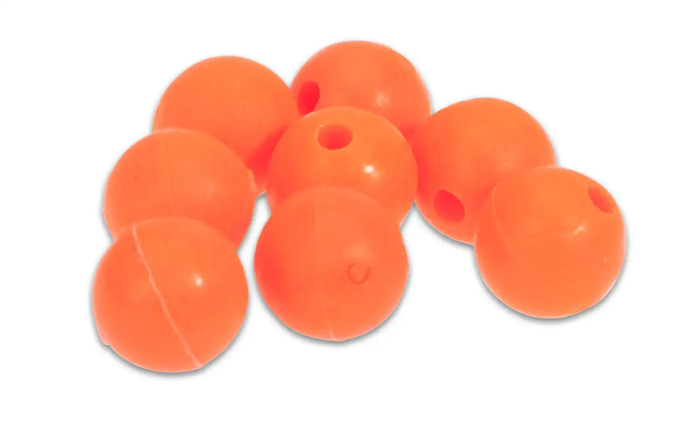 Aquantic Red Rubber Beads 12mm Fluo Red
