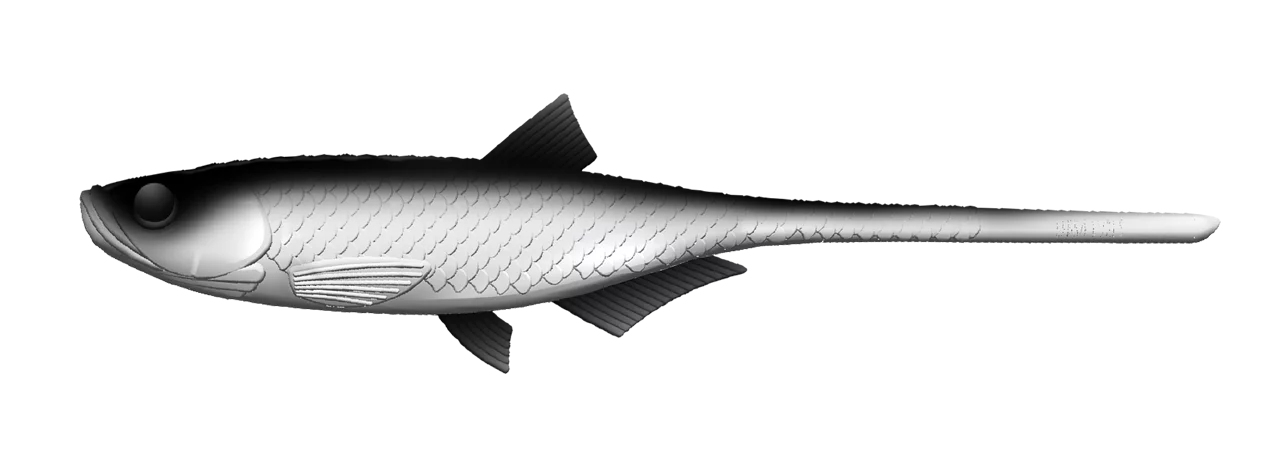 Libra Lures Bleak Slug Tail 8,2" #001 White
