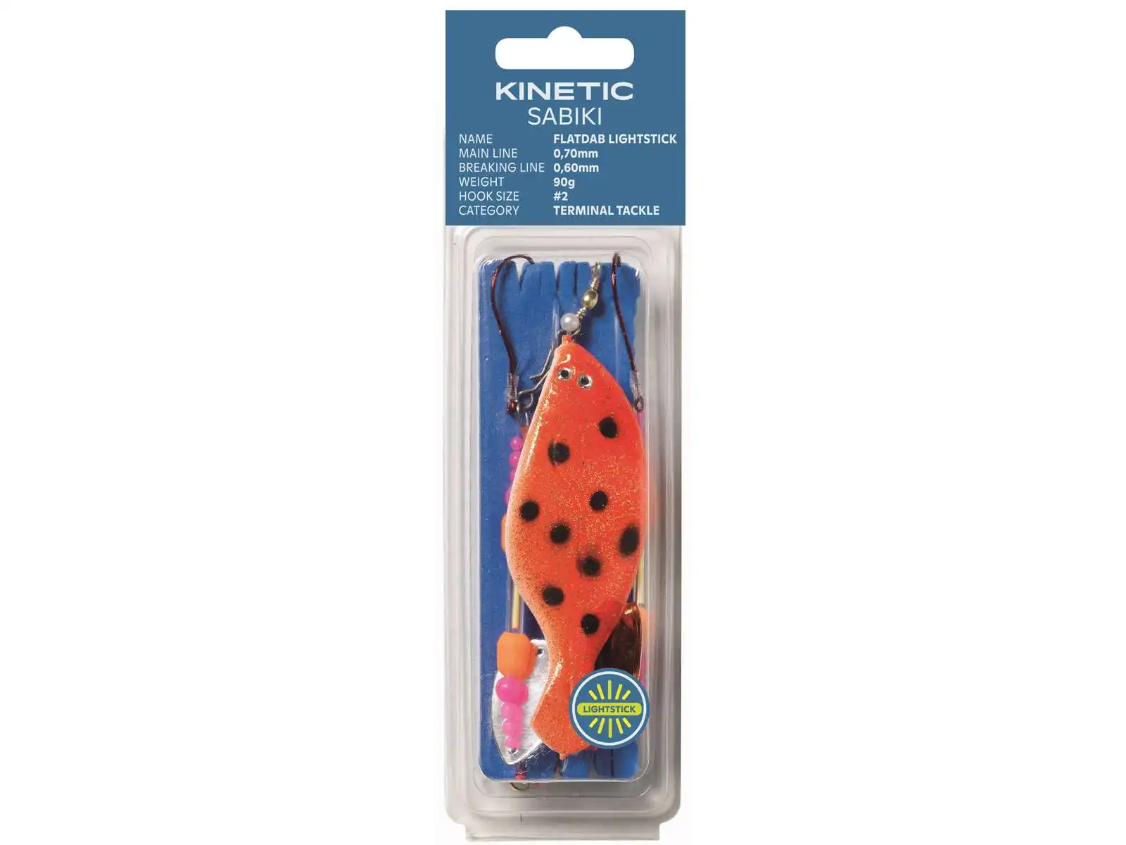 Kinetic Sabiki Flatab Lightstick #2 105cm Red Brown 60g