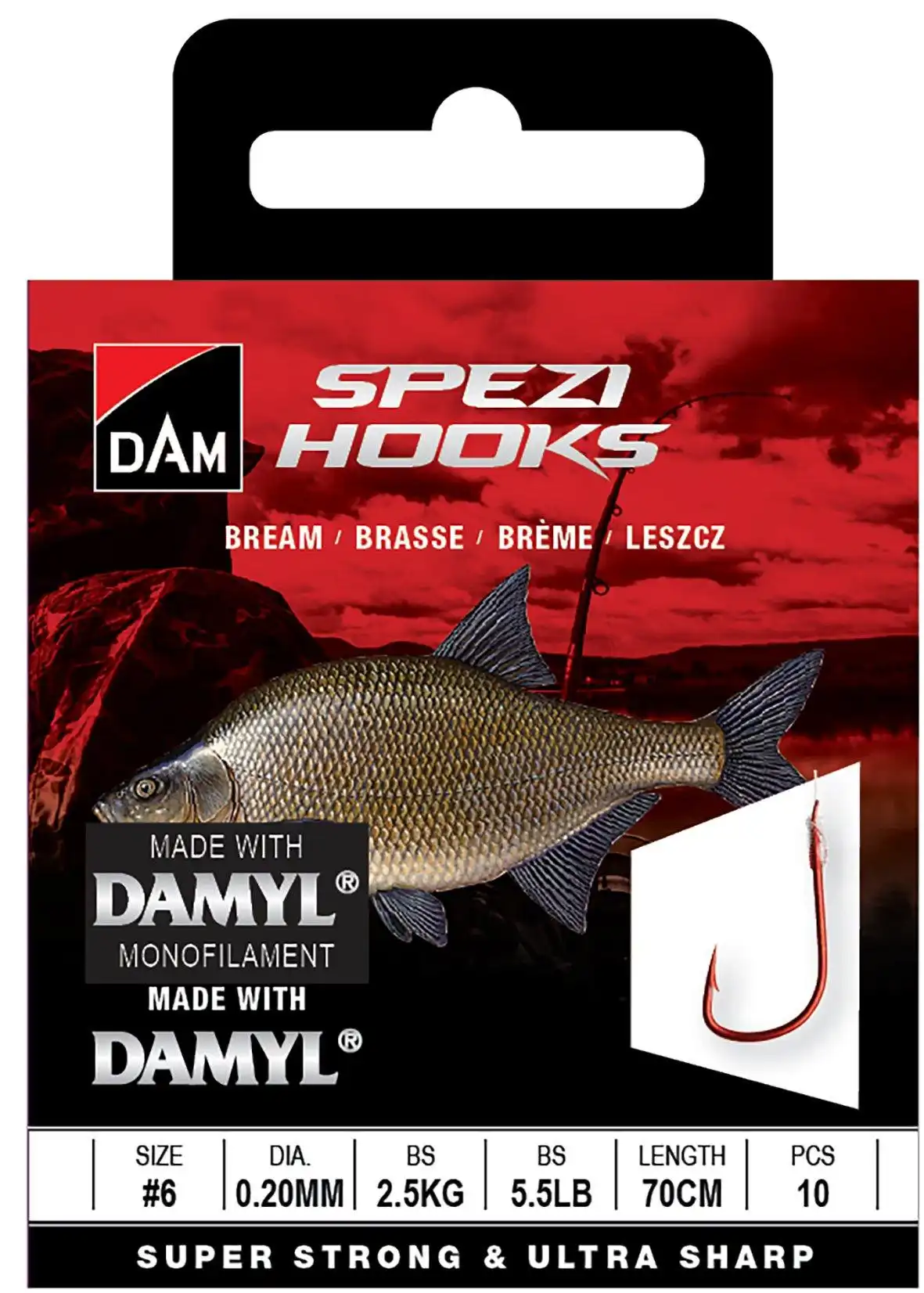DAM Spezi Bream #10 70cm 0,18mm