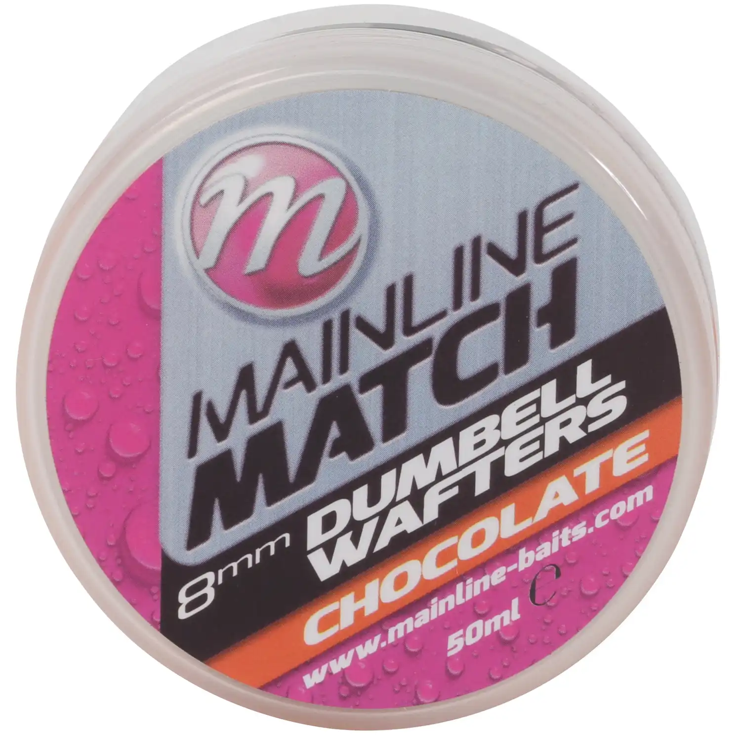 Mainline Match Dumbell Wafters 8mm Orange Chocolate